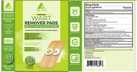 TXL Active Wart Remover Pads 포장