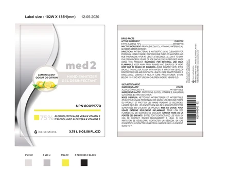 INO MED 2 Hand Sanitizer 포장