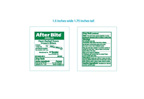 After Bite Wipe packaging