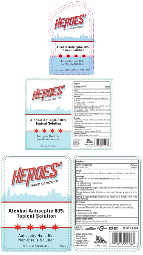 Heroes Alcohol Antiseptic 80% Topical Solution 포장