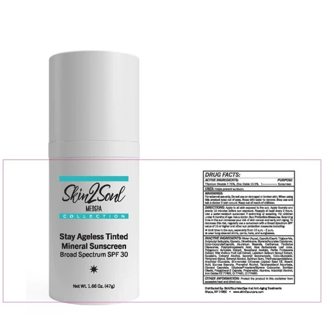 Stay Ageless Tinted Mineral Sunscreen Broad Spectrum SPF 30 packaging