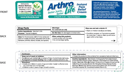 ARTHRO LIFE Instant Pain Relief Cream 포장