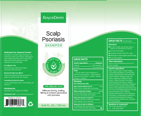 RoyceDerm Psoriasis Scalp .Shampoo. 포장