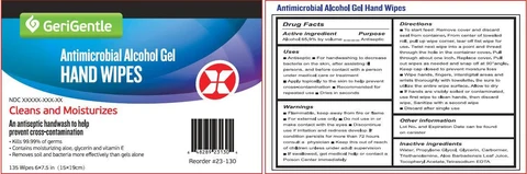 Antimicrobial Alcohol Hand wipes 포장