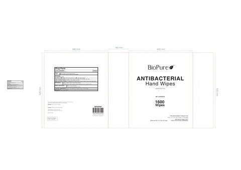 Antibacterial Hand Wipes 포장