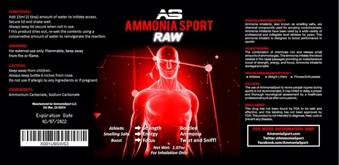 AmmoniaSport RAW 포장