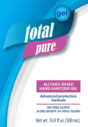 ALCOHOL BASED HAND SANITIZER TOTAL PURE 포장