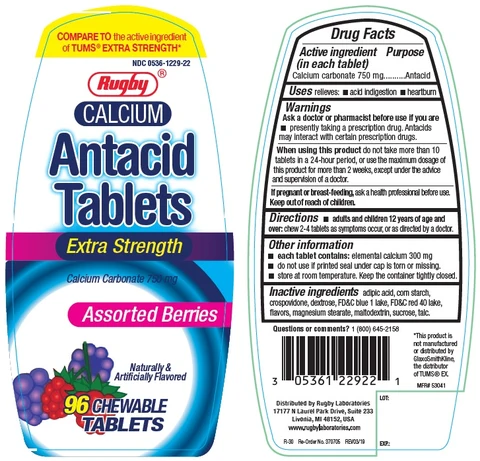 Rugby Extra Strength Antacid 포장