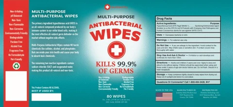 Sanitized Pro Multi-Purpose Antibacterial Wipes 포장