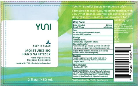 Yuni beauty hand sanitizer 포장