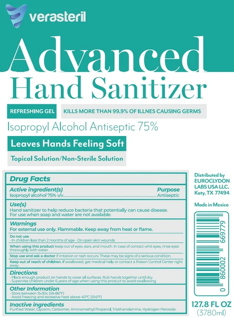 Verasteril Advanced Hand Sanitizer 포장