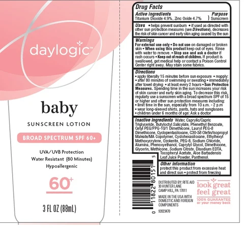 Daylogic baby SPF 60 포장