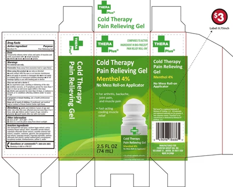 Thera Plus Cold Therapy Pain Relieving Menthol packaging