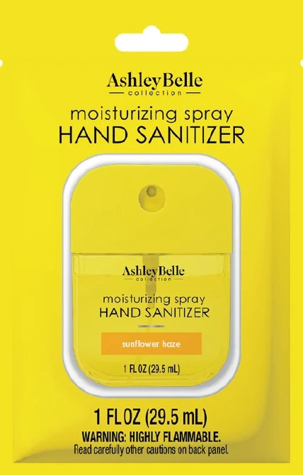 AshleyBelle Moisturizing Hand Sanitizer Sunflower Haze 포장