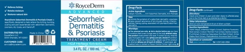 RoyceDerm Seborrheic Dermatitis and Psoriasis Treatment cream 포장