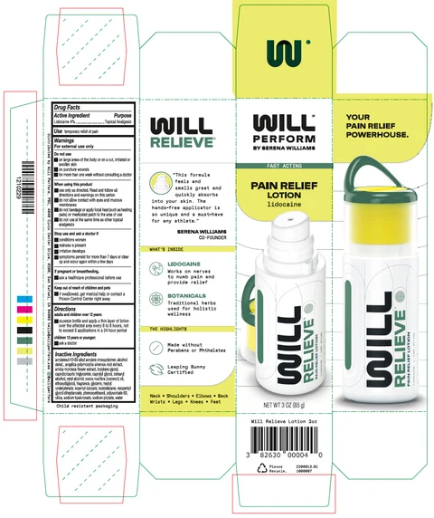 Will Relieve packaging