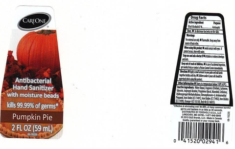 CARE ONEPUMPKIN PIE packaging