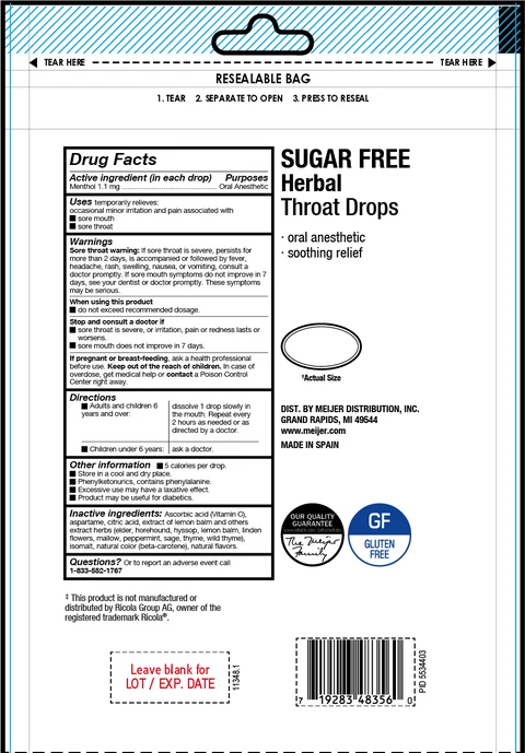 Herbal Throat Drops 포장