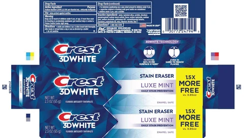 Crest 3D WhiteStain Eraser Luxe Mint 포장