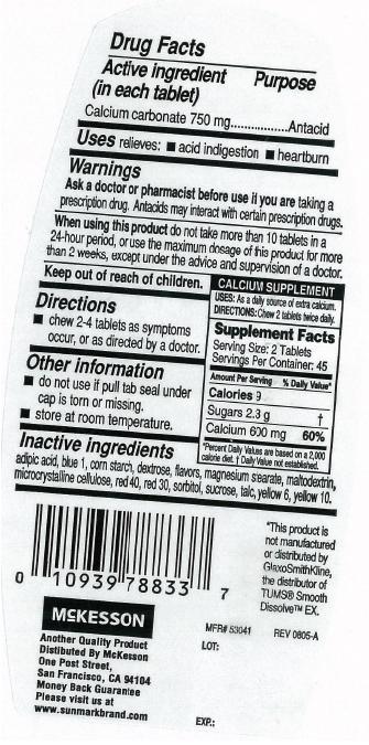 SMOOTH ANTACID BACK LABEL