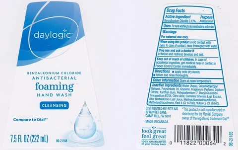 Daylogic Antibacterial Foaming Wash 포장
