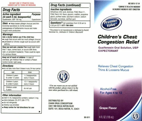 Childrens Chest Congestion Relief packaging