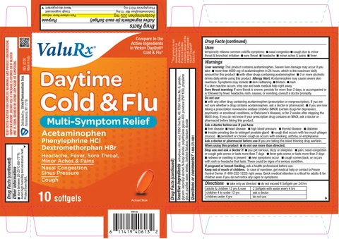 Daytime Cold and Flu Multi Symptom Relief 포장