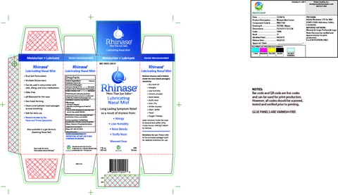 Rhinase Lubricating Nasal Mist packaging