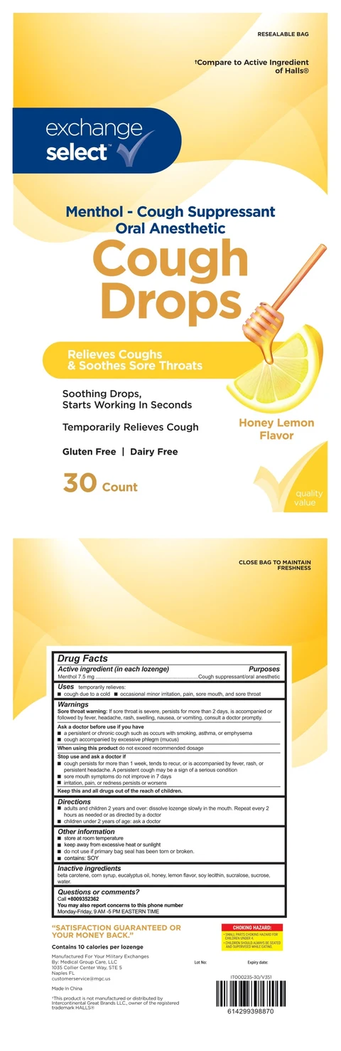 Honey Lemon Flavor Cough Drop 포장