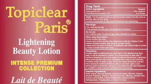 Topiclear Paris Beauty 포장