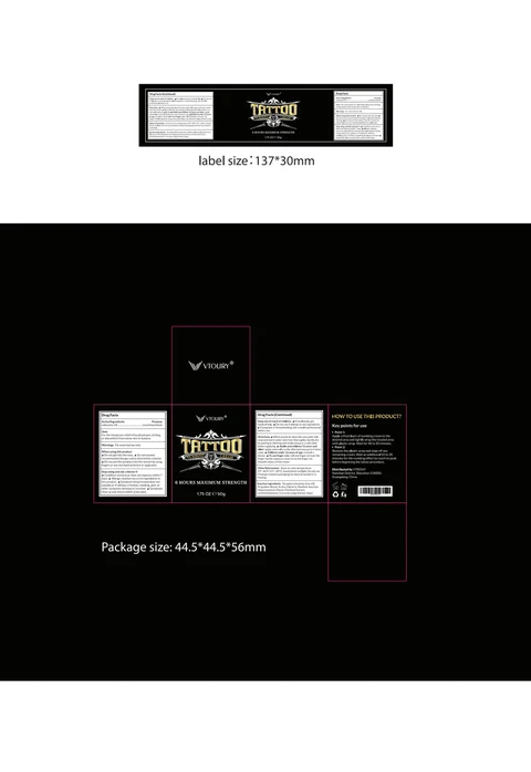 VTROUY Tattoo Numbing Cream 포장