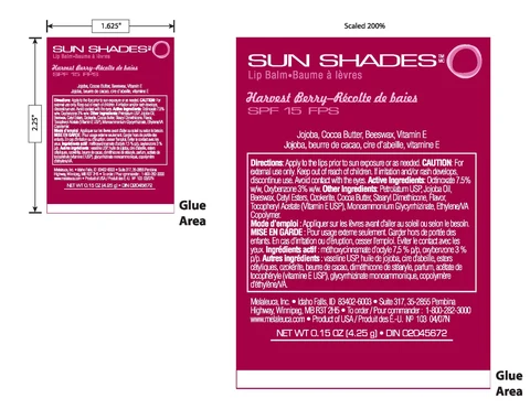SunShades15 Lip Balm Harvest Berry 포장