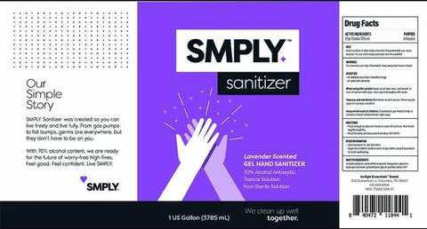 SMPLY Sanitizer Lavender 포장