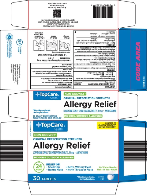 Topcare Allergy Relief packaging