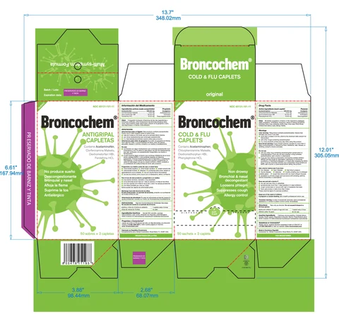 BRONCOCHEMCOLD AND FLU CAPLETS 포장