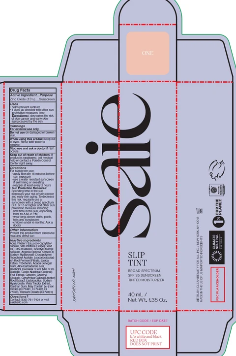 Slip Tint Broad Spectrum SPF 35 Sunscreen Tinted Moisturizer Shade One 포장