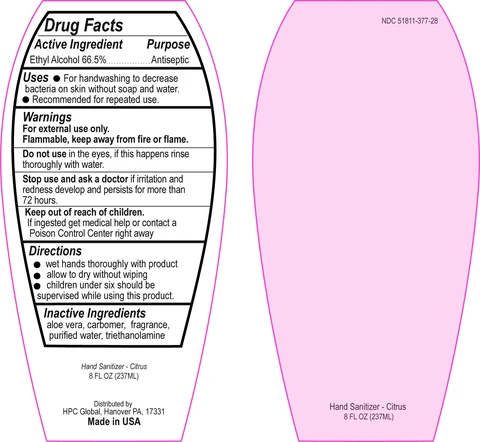 Hand Sanitizer packaging