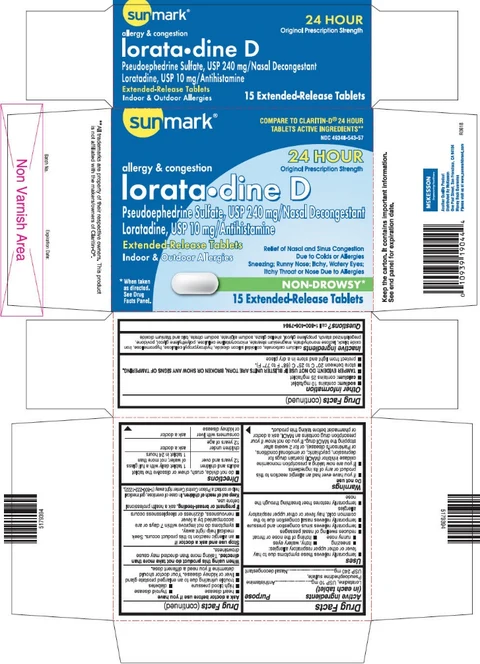 Loratadine and Pseudoephedrine Sulfate packaging