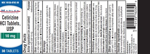 Cetirizine Hydrochloride 포장