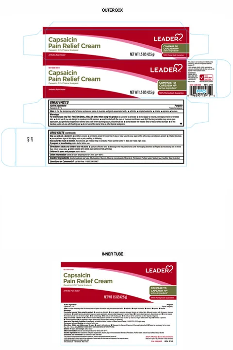 Leader Capsaicin Pain Relief Cream packaging