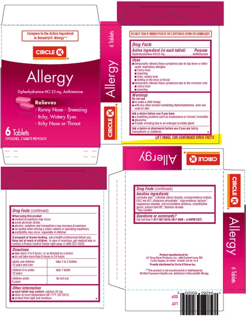 Circle K AllergyAntihistamine packaging