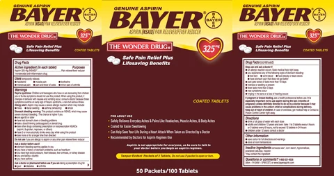 Bayer Genuine Aspirin 포장