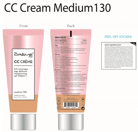 CC Cream Medium130 packaging