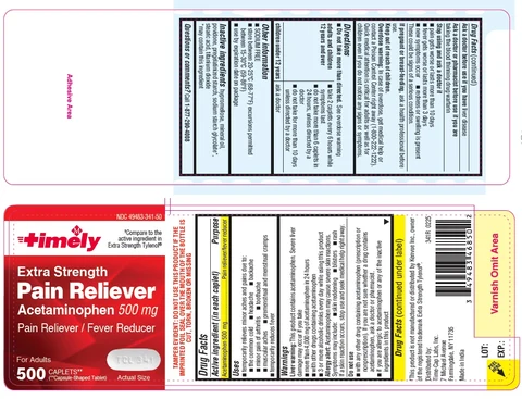 341R- Timely APAP 500mg 500ct label