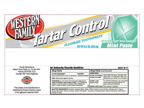 Western Family Tartar Control packaging
