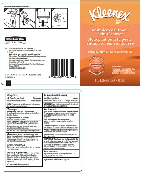 KLEENEX Antimicrobial Foam Skin Cleanser packaging
