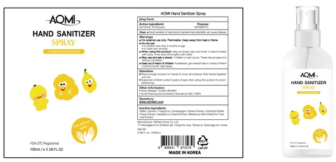 AOMI HAND SANITIZER 포장