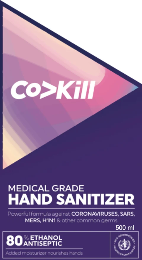 COVKill Medical Grade Hand Sanitizer packaging