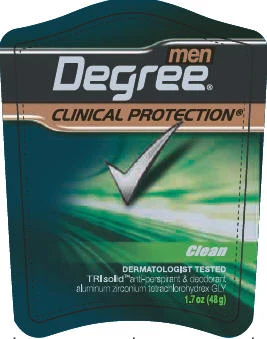 Degree Clinical Protection CleanAntiperspirant and Deodorant 포장