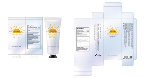 sunscreen 포장